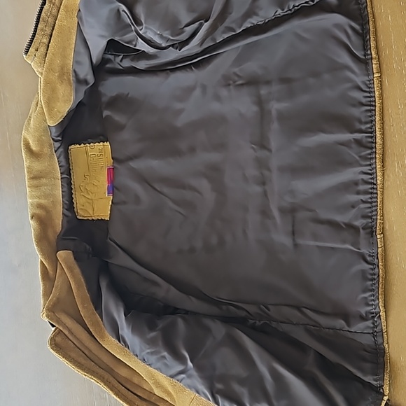 VINTAGE BRANDED GARMENTS SUEDE FRINGED KIDS LEATHER JACKET - Picture 6 of 16